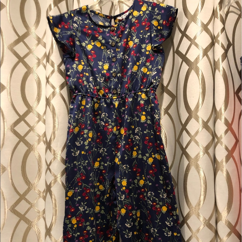Polyester Flowered Romper